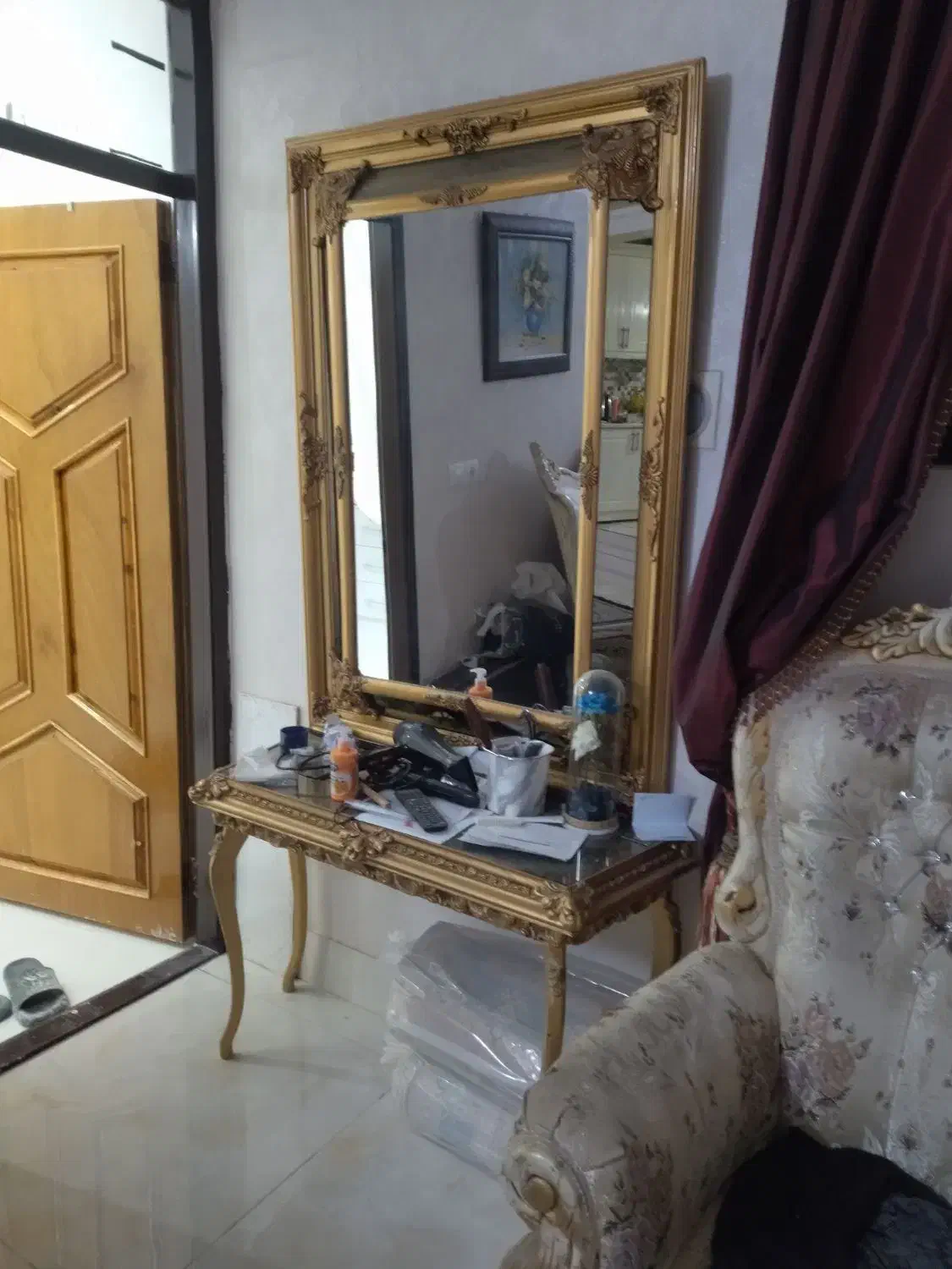 آینه کنسول و گنجه|بوفه، ویترین، کنسول|تربت جام, علوی|دیوار