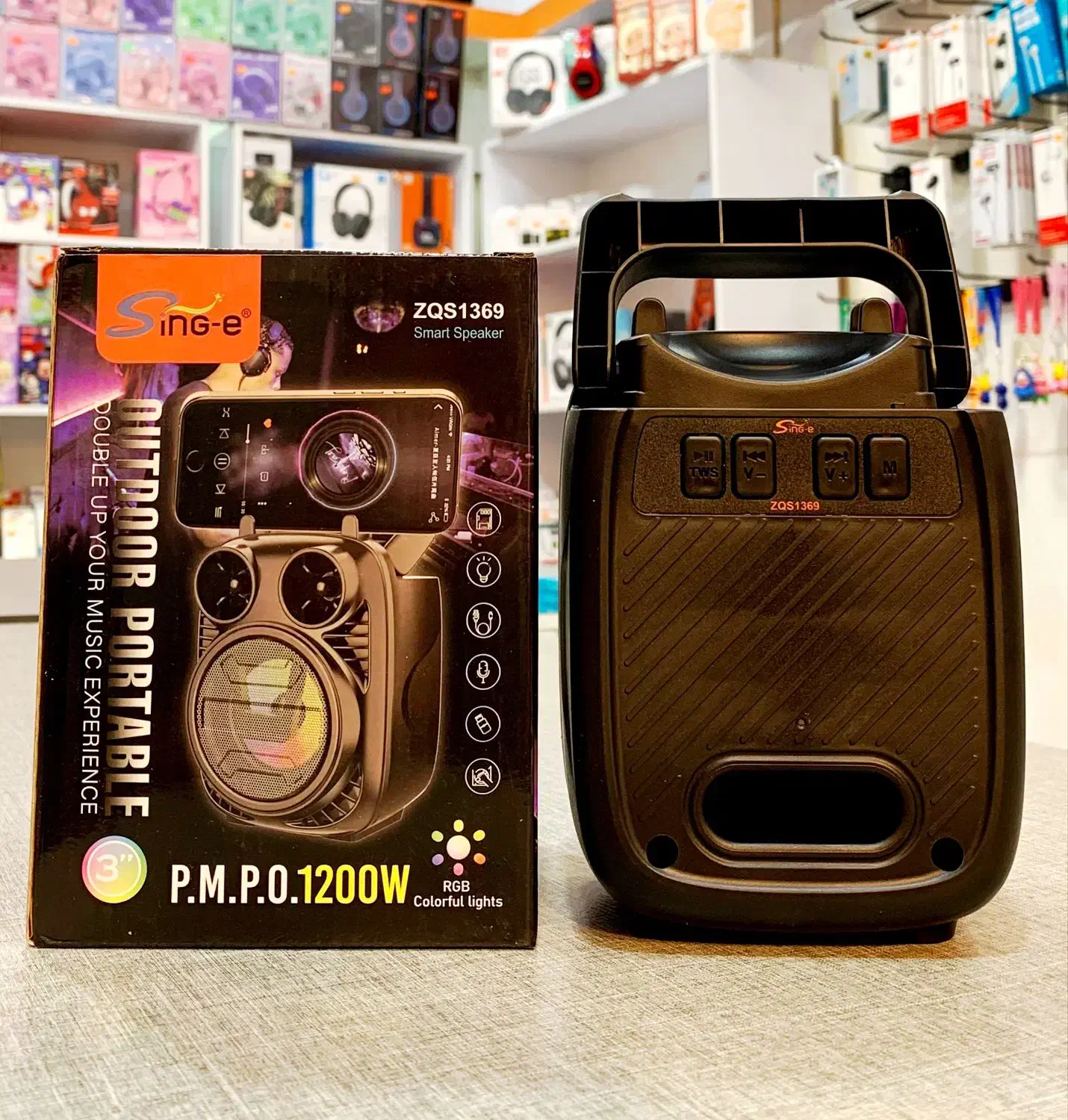 اسپیکر بلوتوثی چراغدار مدل ZQS-1369|پخش‌کننده همراه|کرج, گوهردشت|دیوار