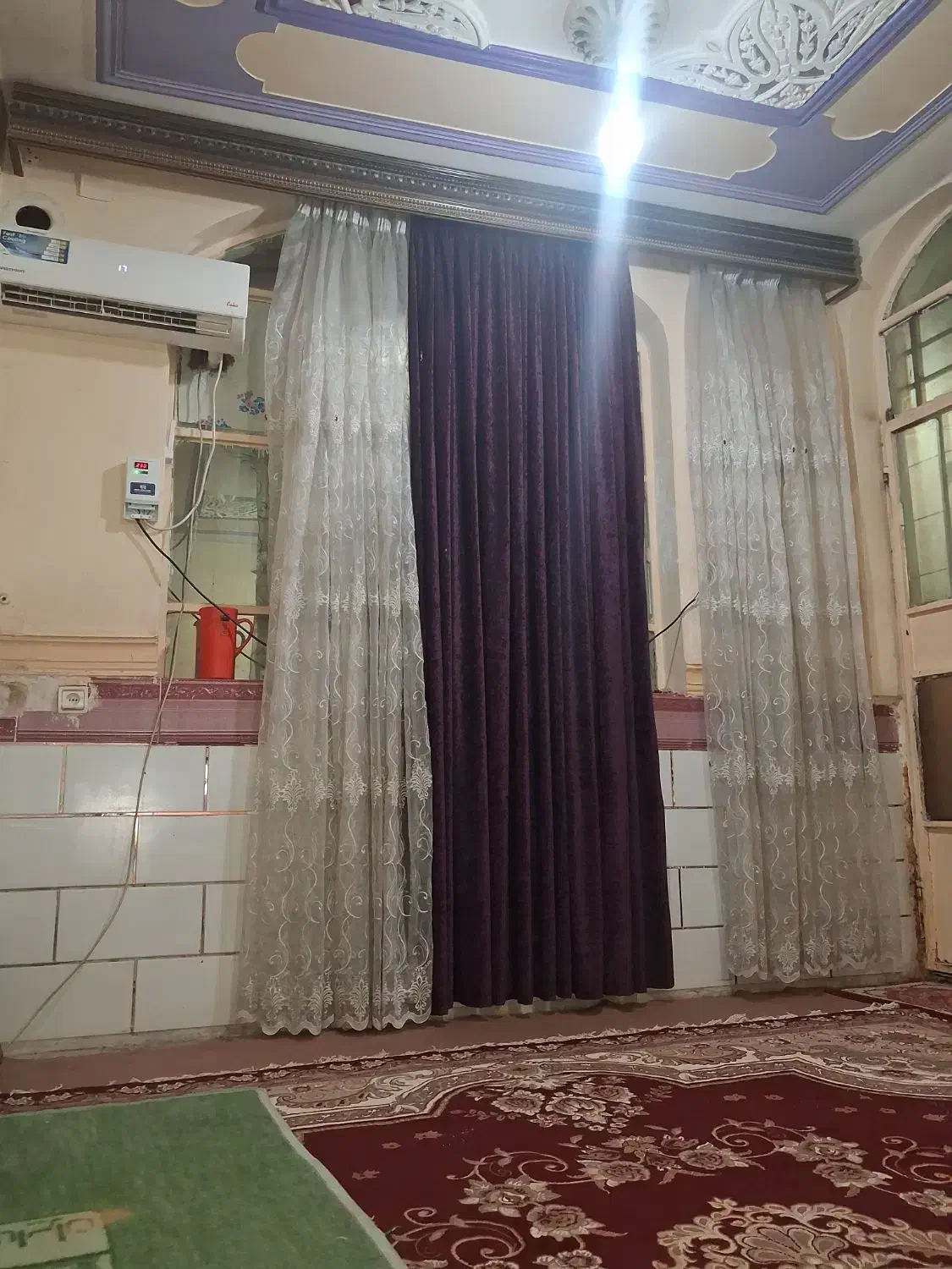 پرده سه تیکه مخمل|پرده، رانر، رومیزی|اهواز, کارون|دیوار