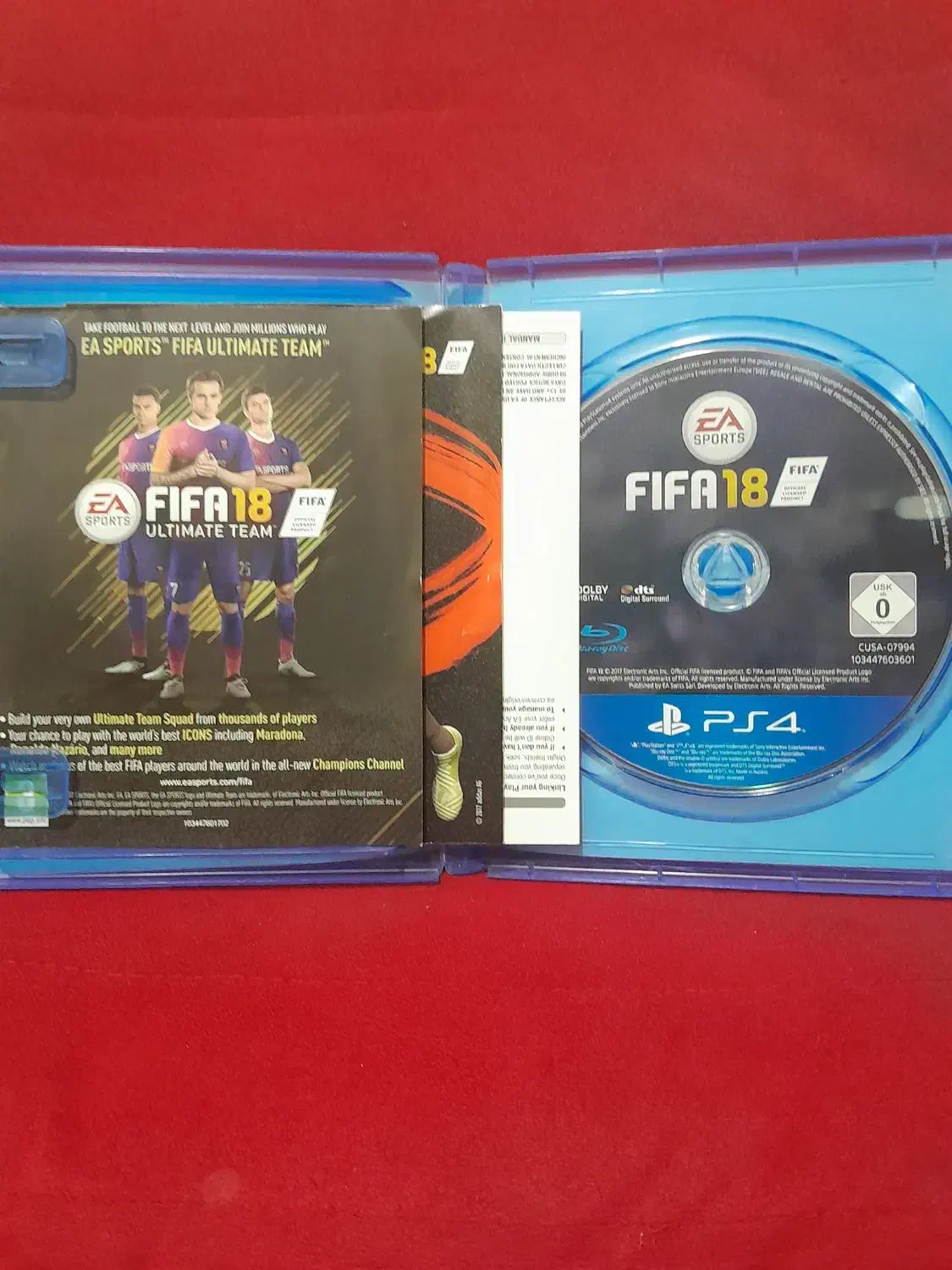 سی دیFIFA18.PS4|کنسول، بازی ویدئویی و آنلاین|ری, شهادت|دیوار