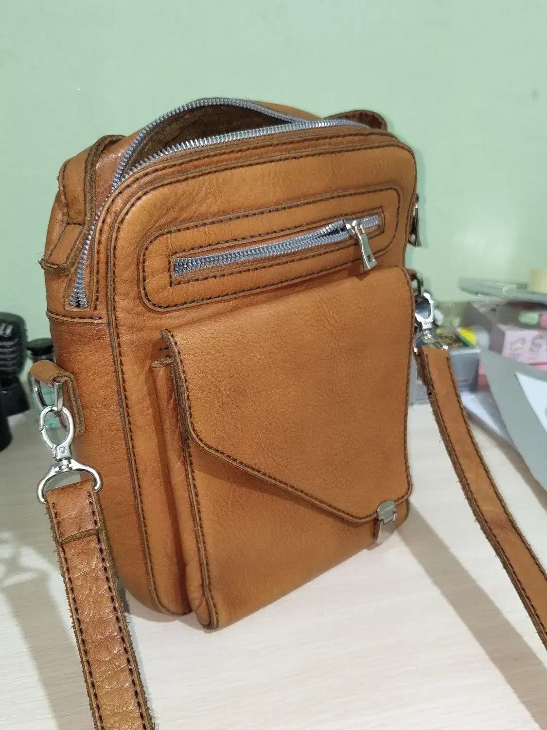 کیف شانی ، دوشی ، کیف پول چرم اصل|کیف، کفش، کمربند|کرمانشاه, |دیوار