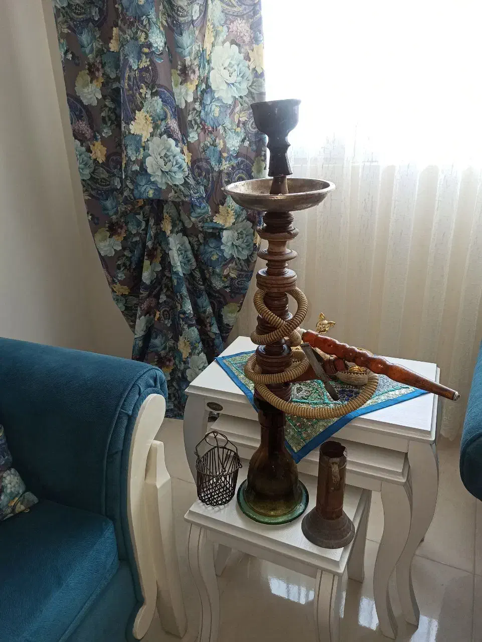 قلیان تنه چوبی|کلکسیون و سرگرمی|گرمدره, |دیوار