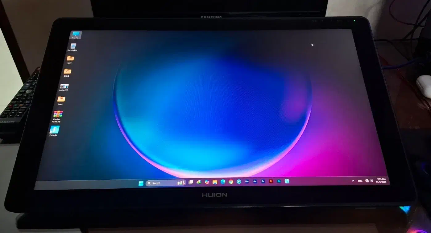 قلم نوری مانیتور دار Huion Kamvas 22 Plus|قطعات و لوازم جانبی رایانه|کرمان, |دیوار