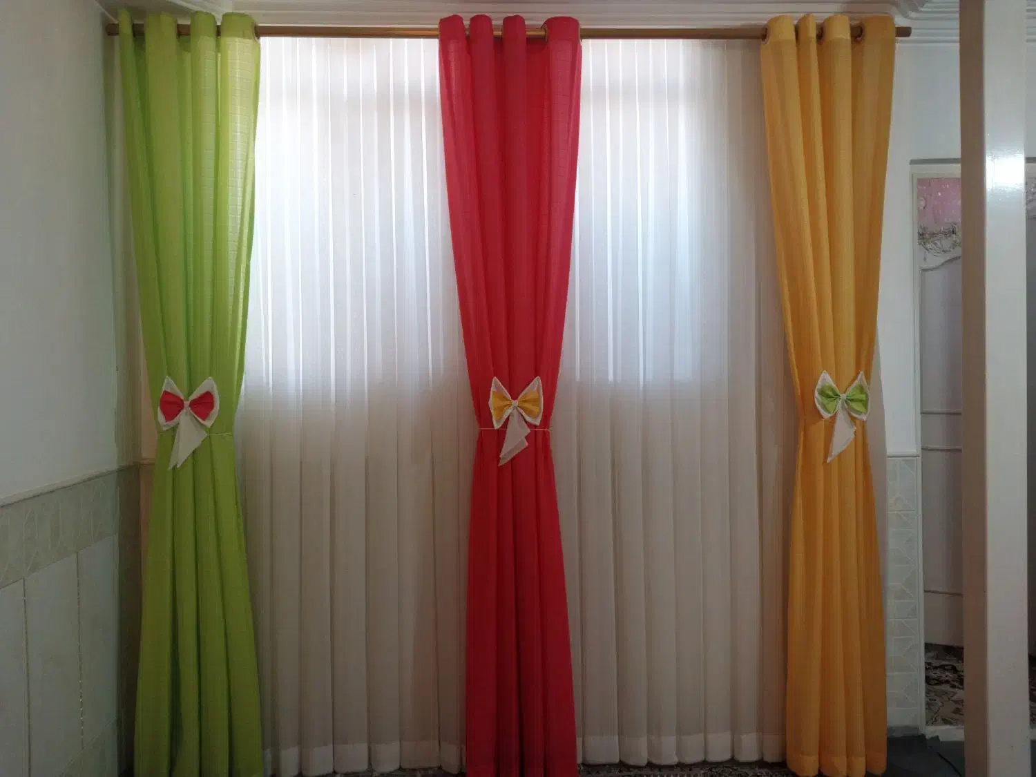 پرده|پرده، رانر، رومیزی|قم, شهید صیاد شیرازی|دیوار