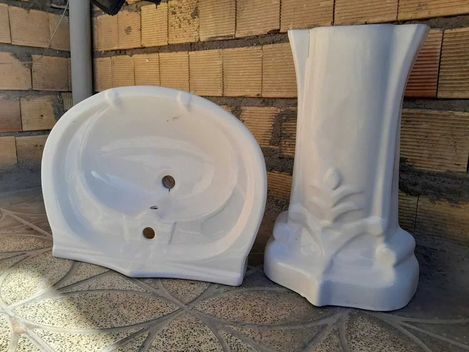 روشویی سنگی طرح داربزرگ|لوازم سرویس بهداشتی|دورود, |دیوار