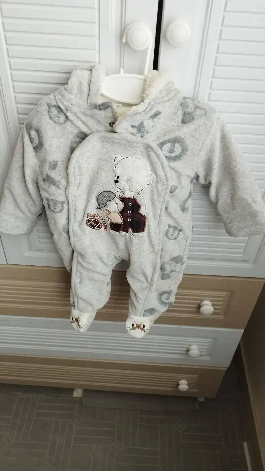 سرهمی زمستانی شیک برای سیسمونی پسرانه خارجی|کفش و لباس بچه|ری, ظهیرآباد|دیوار