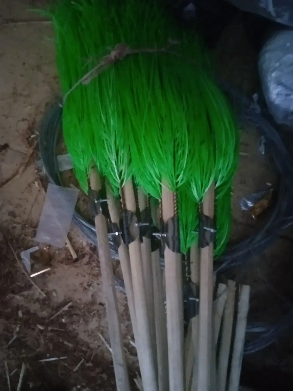 جارو شهرداری سبز پلاستیکی بستدار|لوازم نظافت|مشهد, طبرسی شمالی|دیوار