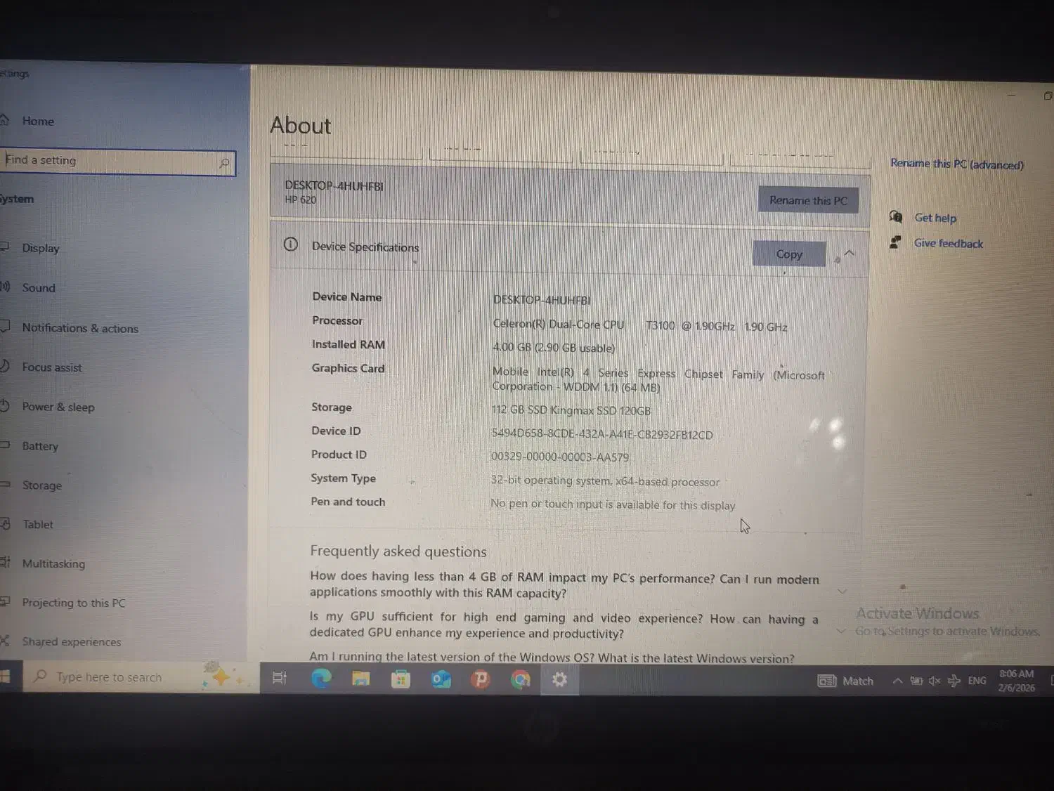 لب تاب hp|رایانه همراه|کوهدشت, |دیوار