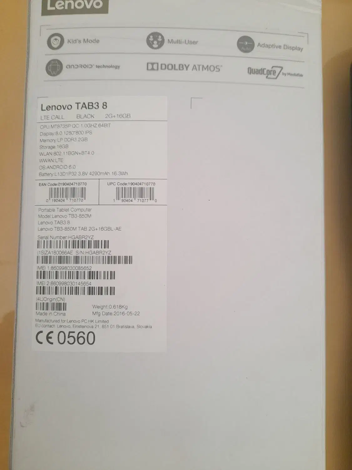 Lenovo  TB3-850M|تبلت|اصفهان, خانه اصفهان|دیوار