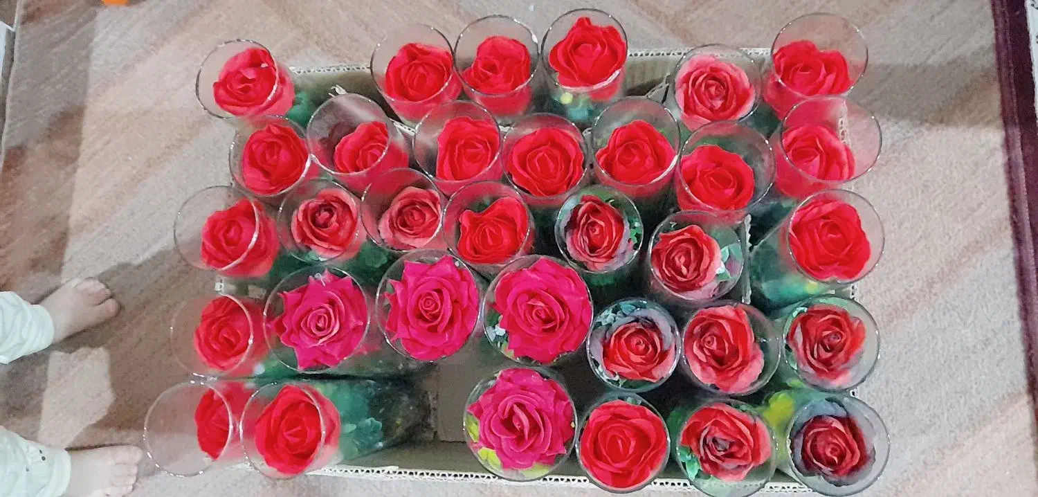 گل شیشه ای( ویژه روز مادر)|گل مصنوعی|قزوین, |دیوار