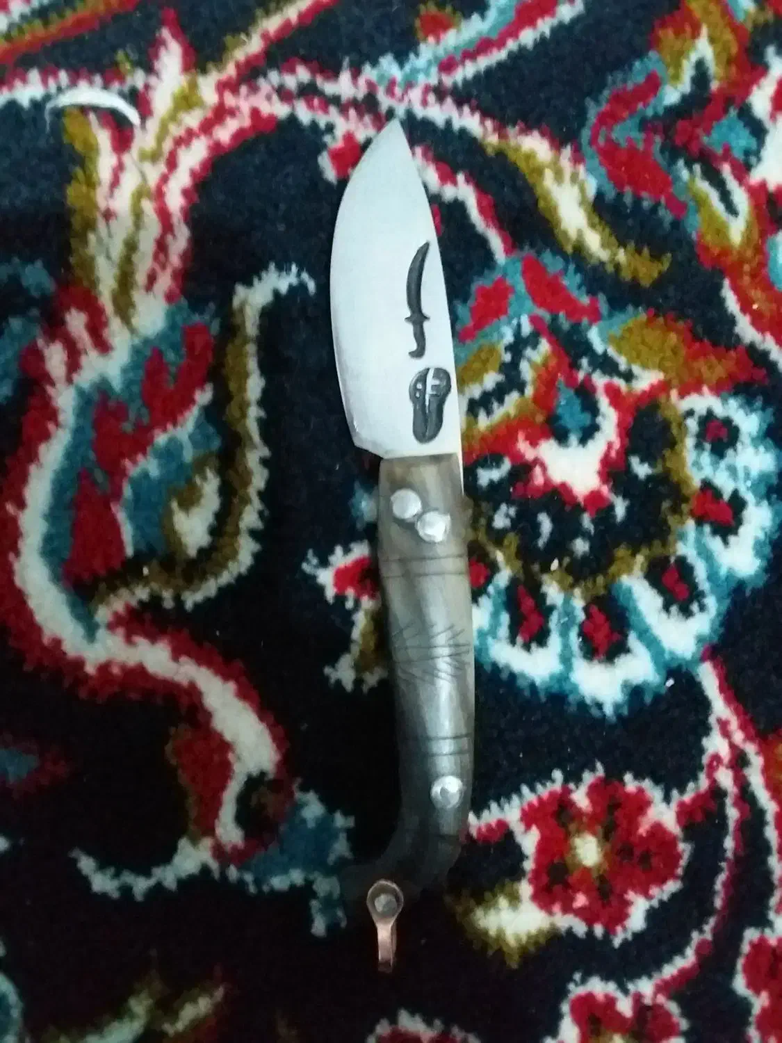 چاقو دسته شاخ|کلکسیون اشیاء عتیقه|کرمانشاه, |دیوار