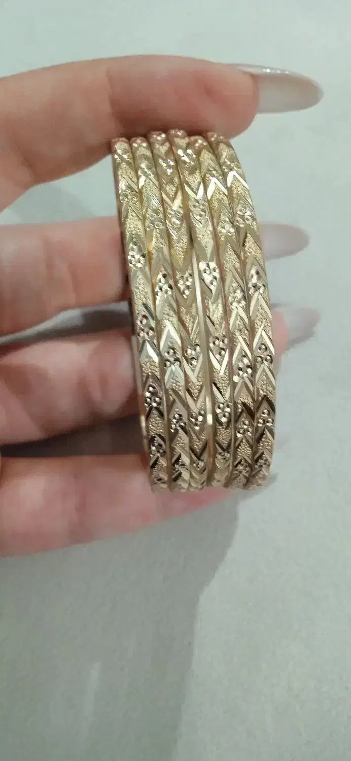 النگو طلای روس رنگ ثابت 6عدد سایز3|بدلیجات|تهران, مینابی|دیوار