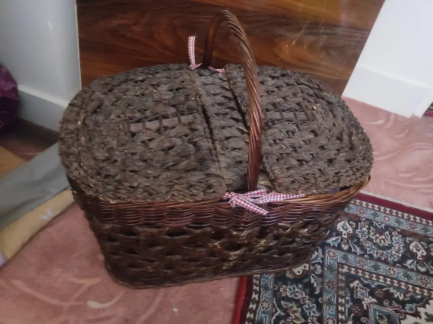 سبد چوبی|صنایع دستی و سایر لوازم تزئینی|اصفهان, وحید|دیوار