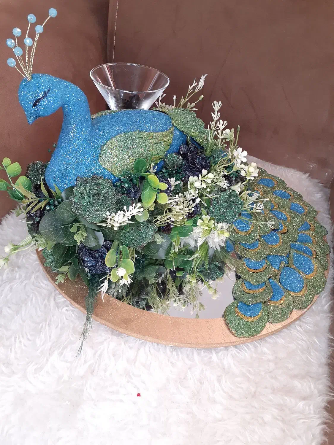 سینی و دسته گل حنا|صنایع دستی و سایر لوازم تزئینی|قائم‌شهر, |دیوار