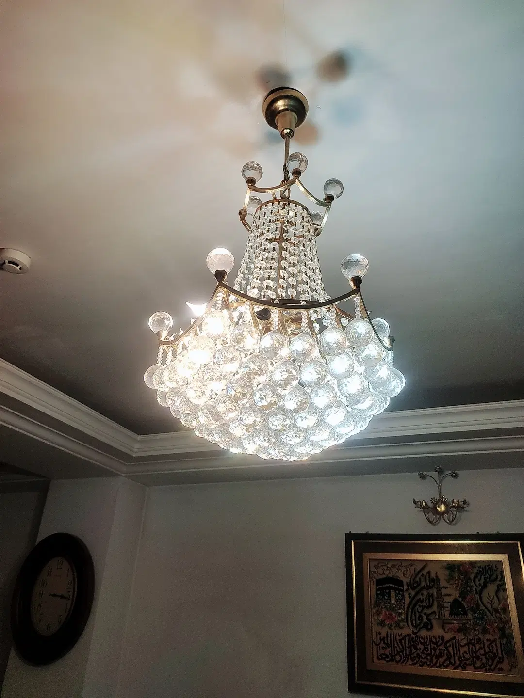 لوستر برنز|لوستر و چراغ آویز|تبریز, |دیوار