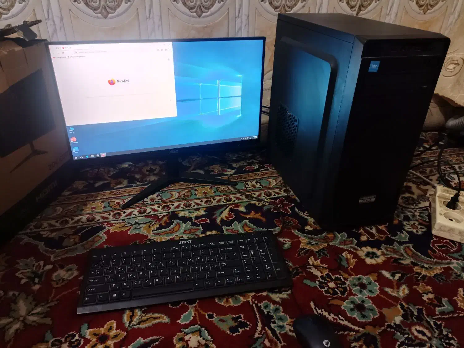 سیستم کامپیوتر با مانیتور22 بدون فریم  قیمت توافقی|رایانه رومیزی|زابل, |دیوار