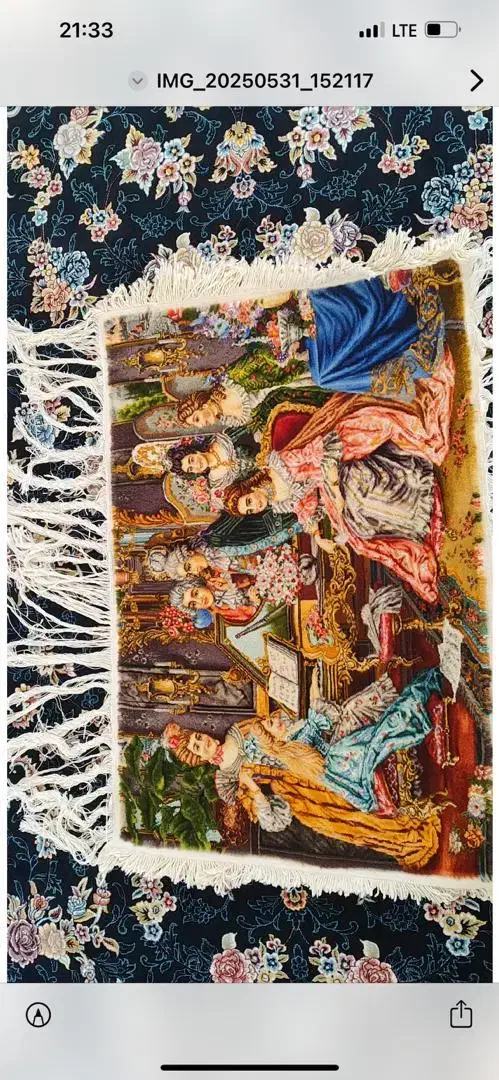 تابلوتابلو فرش پیانو زن نفیس کوچک|تابلو فرش|اسلامآباد غرب, |دیوار