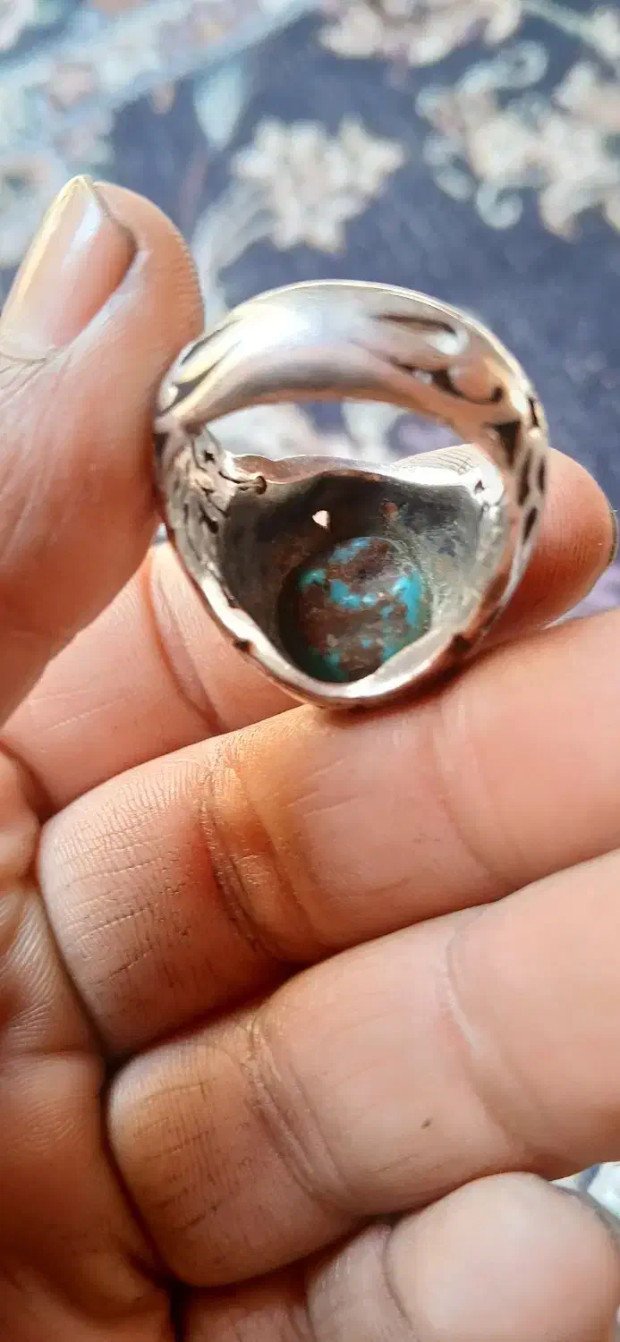 انگشتر فیروزه نیشاپور|کلکسیون اشیاء عتیقه|اهواز, زندوکیلی|دیوار