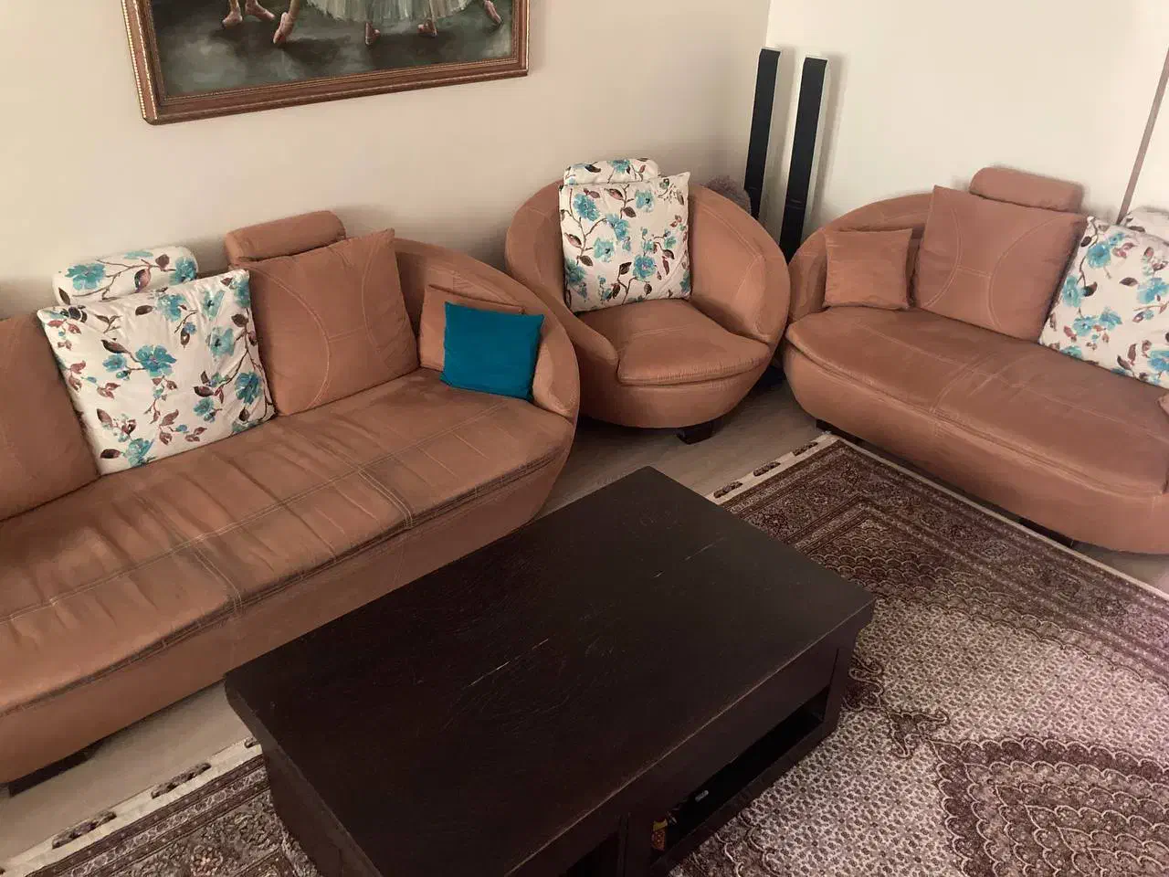 مبل راحتی ۹ نفره به همراه غذاخوری ۶ نفره|مبلمان خانگی و میز عسلی|تهران, سازمان برنامه شمالی|دیوار