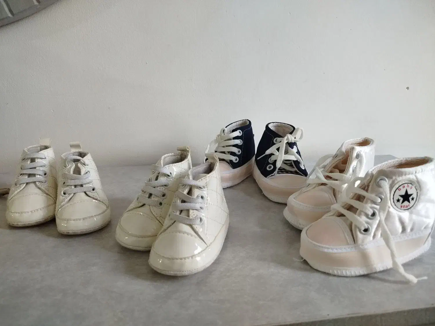 پاپوش  نوزادی. پسرانه.|کیف، کفش، کمربند|تربت‌حیدریه, آغوی|دیوار