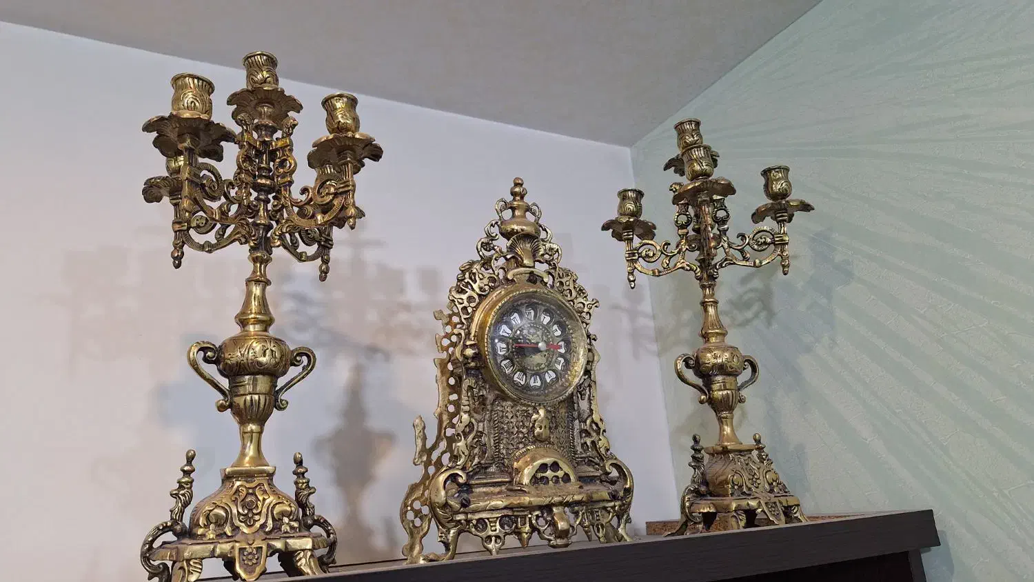 ساعت کنت شمعدانی پنج شاخه|کلکسیون اشیاء عتیقه|تهران, باغ خزانه|دیوار