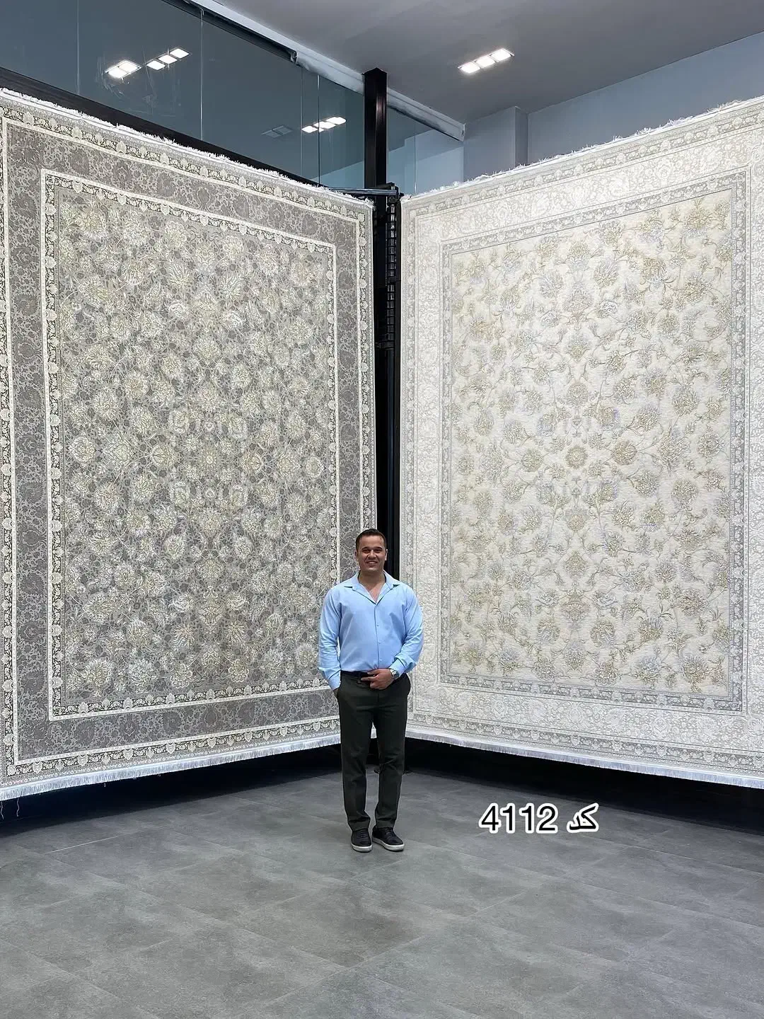 فرش پرنیان ۱۲۰۰شانه باظرافت جدید|فرش|شیراز, قلات|دیوار