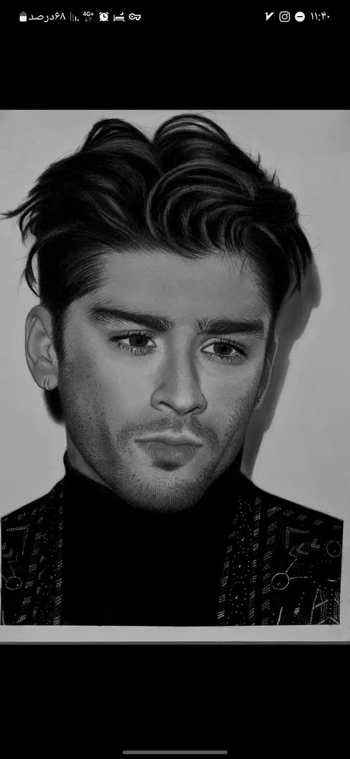 طراحی چهره سیاه قلم|تابلو، نقاشی، عکس|بندرعباس, |دیوار