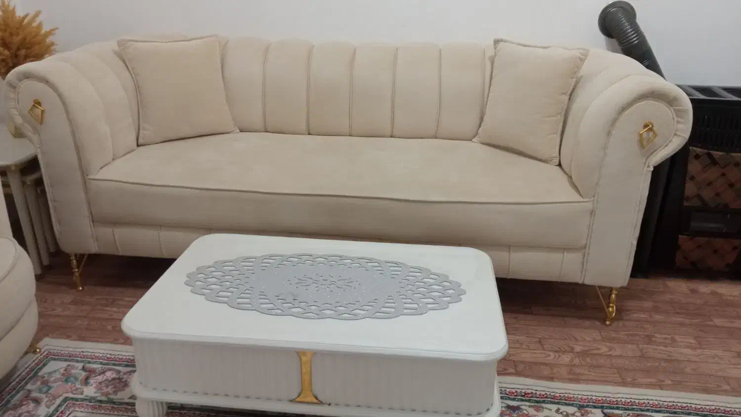 مبلمان هفت نفره طرح صدف|مبلمان خانگی و میز عسلی|سلماس, |دیوار