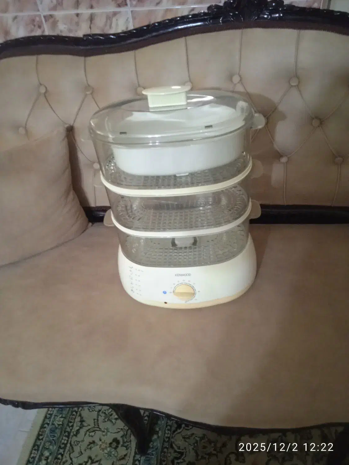 بخار پز سه طبقه مارک کن وود اصل|اجاق گاز و لوازم برقی پخت‌وپز|رشت, منظریه|دیوار