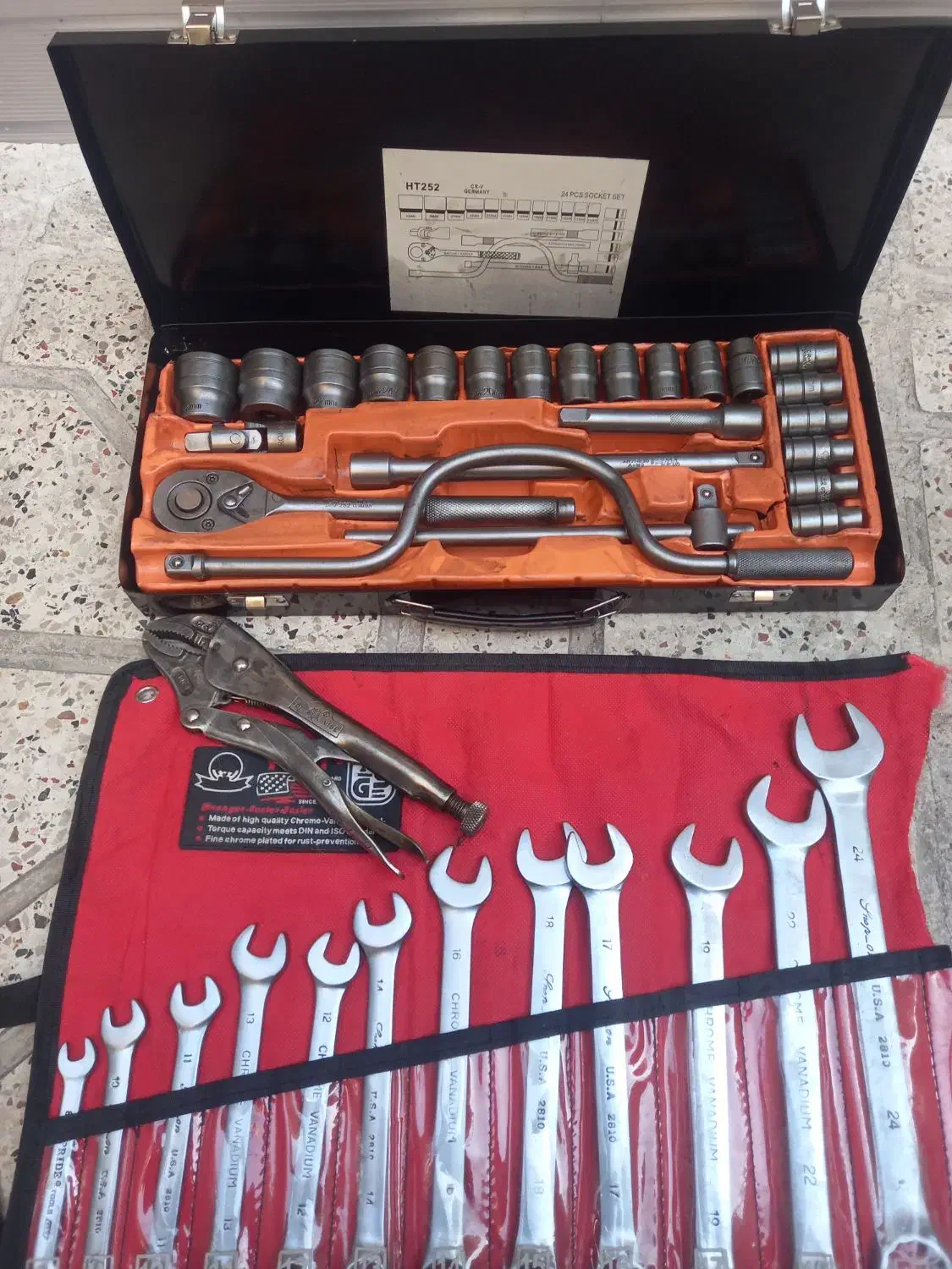 آچار آمریکایی بکس آلمانی کلاقی اصلی کلاغی انبرقفلی|ابزارآلات|مشهد, کارمندان دوم|دیوار