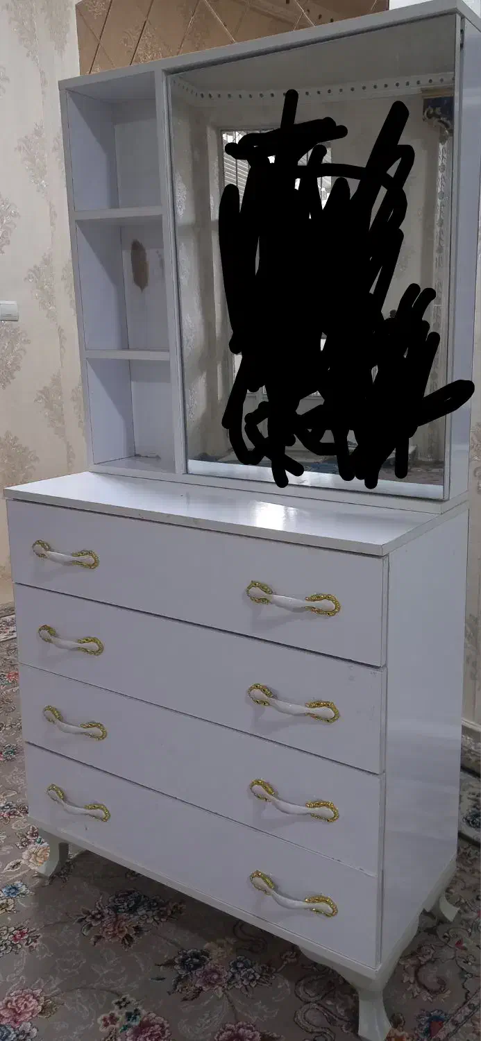 میز ارایش و دراور در حد نو|مبلمان خانگی و میز عسلی|کوهدشت, |دیوار