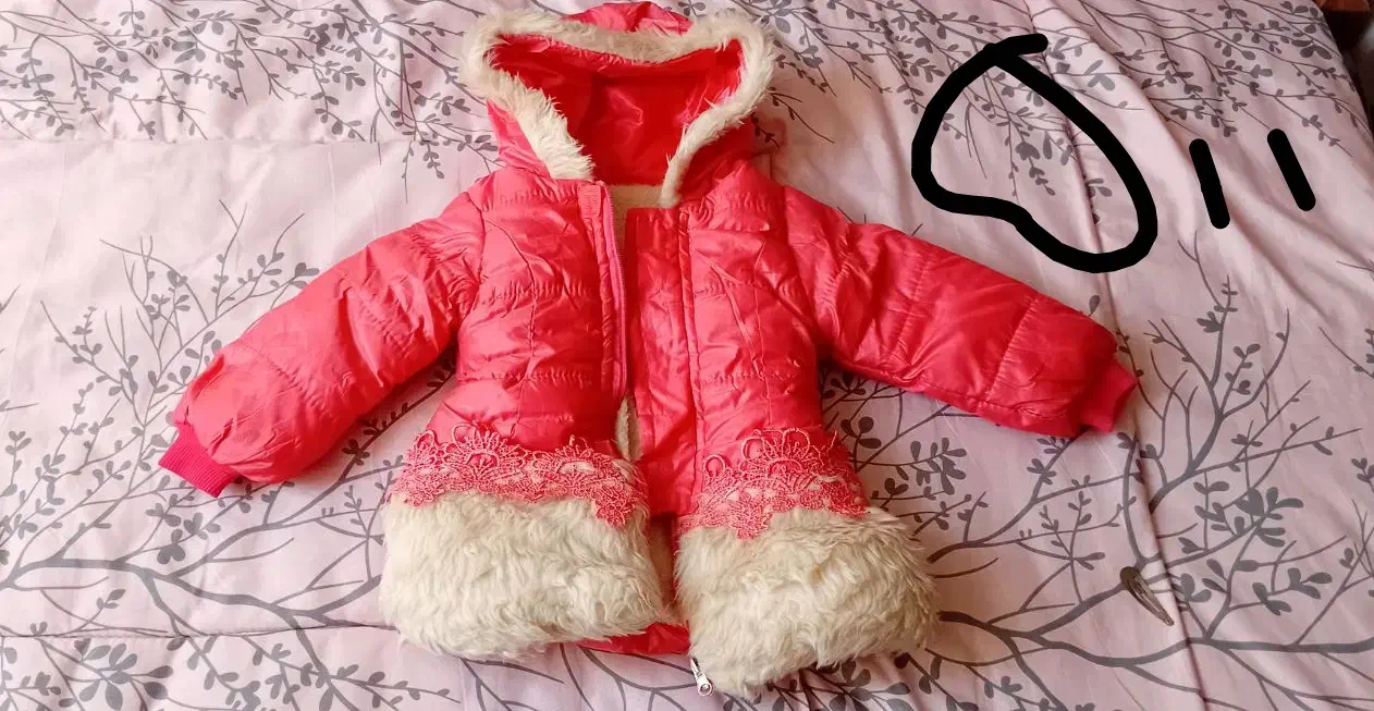 کاپشن دخترانه حد نو|کفش و لباس بچه|مشکیندشت, |دیوار