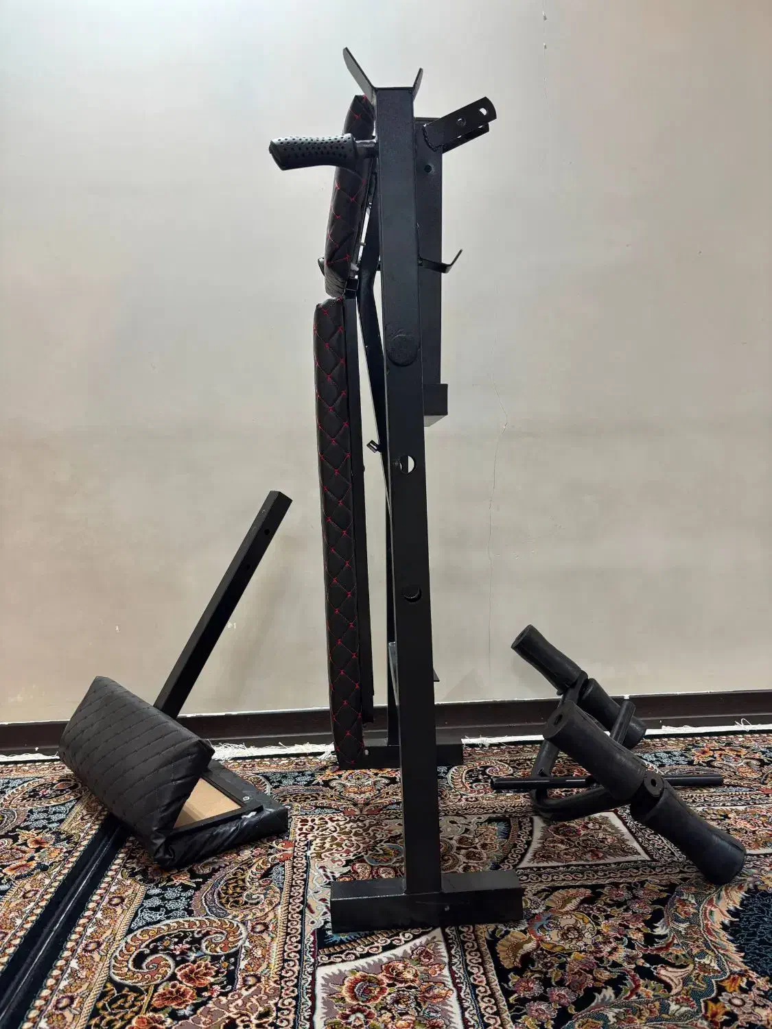 دستگاه بدنسازی 12کاره کامل + دمبل و هالتر (خانگی)|تجهیزات ورزشی|تهران, وحیدیه|دیوار