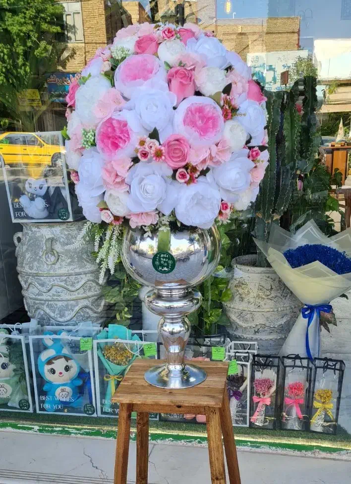 جام گل مصنوعی(گل خارجی)|گل مصنوعی|درگزین, |دیوار