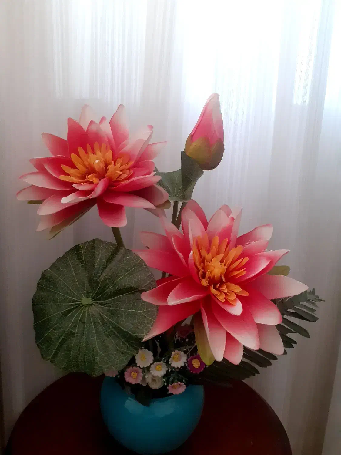 گل مرداب مصنوعی باگلدان سرامیکی|گل مصنوعی|گنبد کاووس, |دیوار