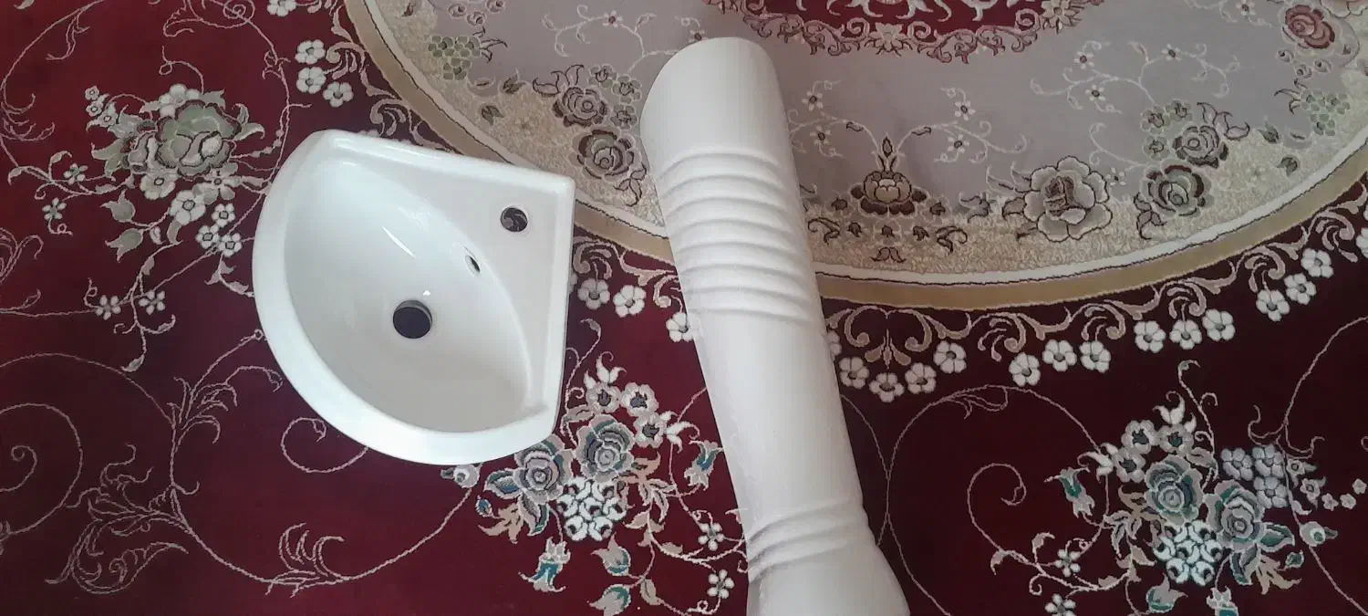 سنگ روشویی کنج|لوازم سرویس بهداشتی|خرمآباد, |دیوار