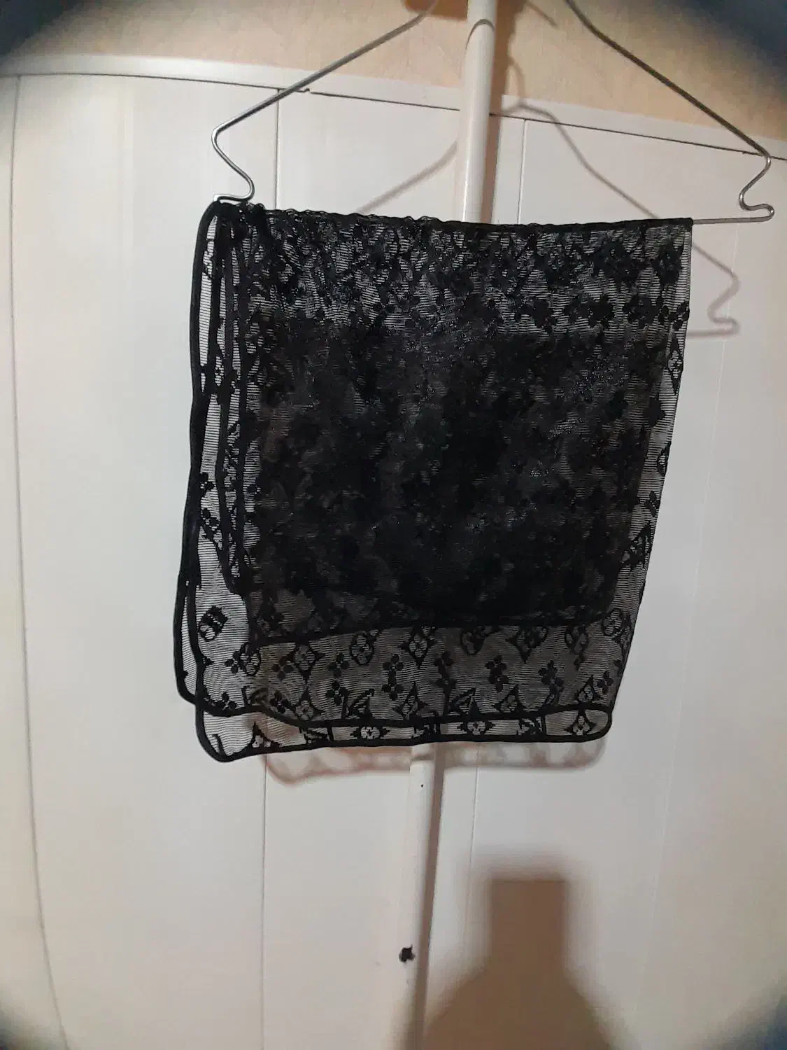 شال مشکی مجلسی وروسری کوتاه توری|لباس|تبریز, |دیوار