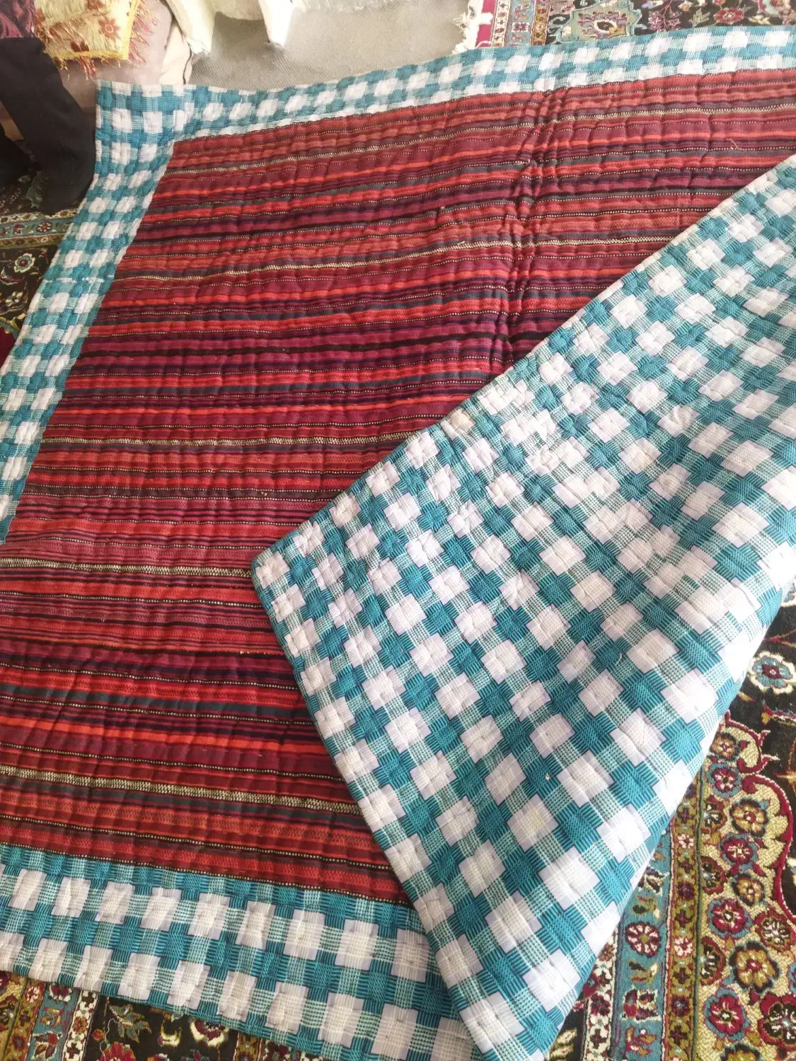 لحاف جاجیم|گلیم، جاجیم، گبه|الیگودرز, |دیوار