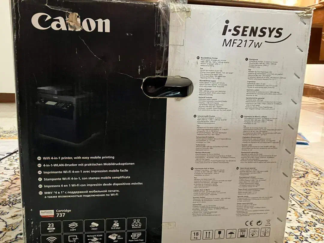 پرینتر چندکاره لیزری کانن مدل i-SENSYS MF217w|پرینتر، اسکنر، کپی، فکس|تهران, سیمای ایران|دیوار
