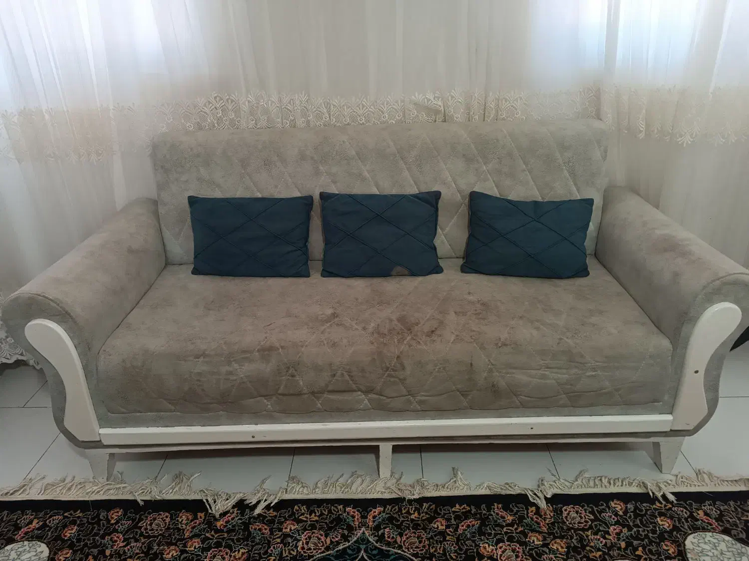 مبل هفت نفره فقط ۴۵۰۰با عسلی رایگان|مبلمان خانگی و میز عسلی|سبزوار, ایزی شهر|دیوار