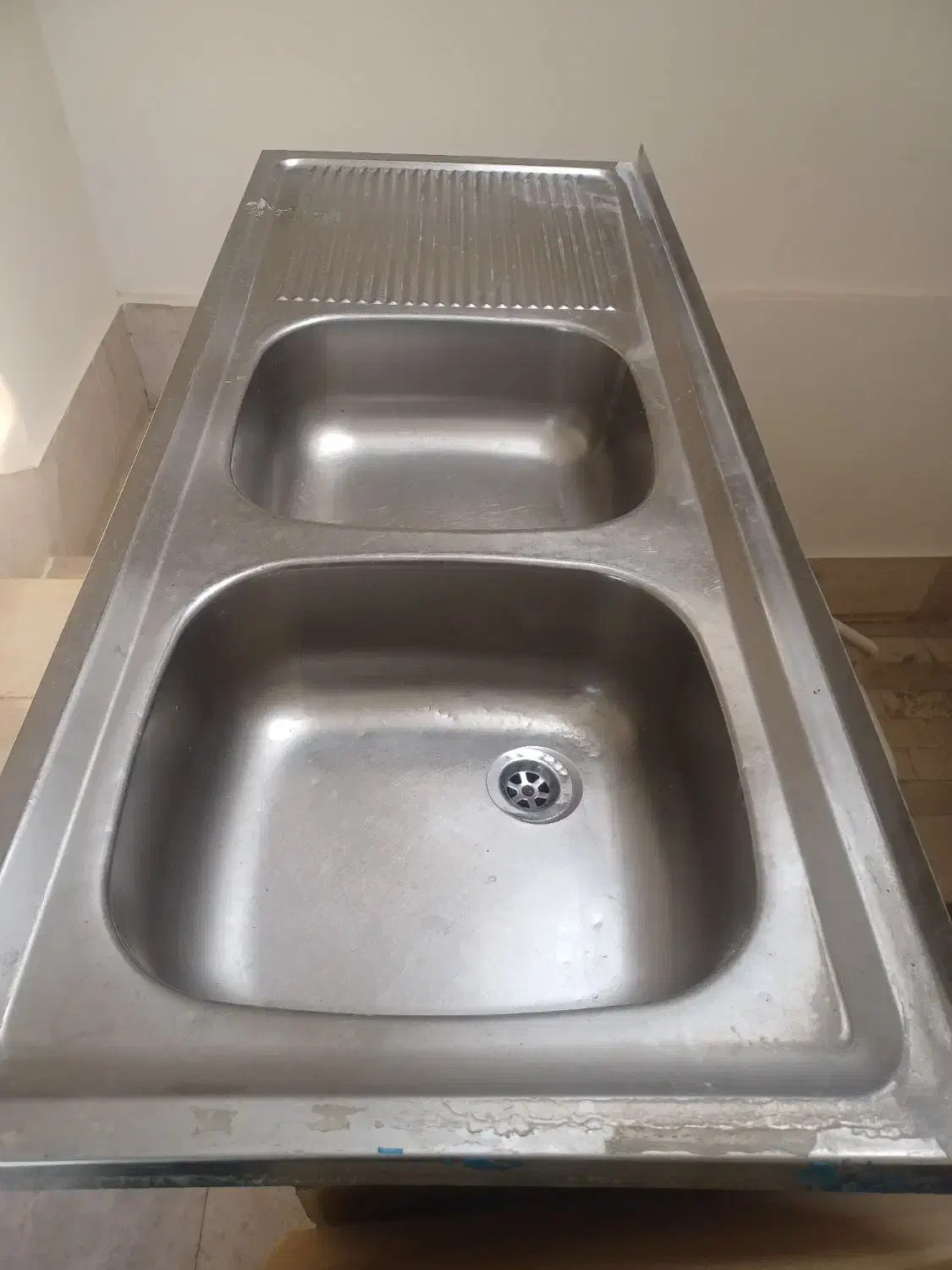 سینگ ظرفشوئی دو لگن|مصالح و تجهیزات ساختمان|اسفرورین, |دیوار