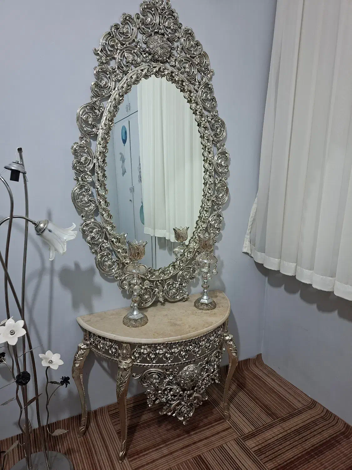 آینه و شمعدان|آینه|نیشابور, مسکن مهر نور|دیوار