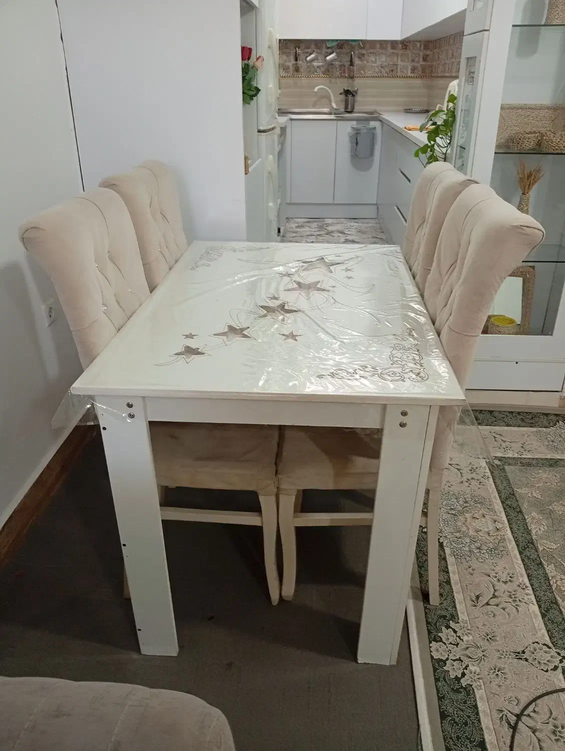 میز ناهار خوری چهارنفره|میز و صندلی غذاخوری|الوند, |دیوار