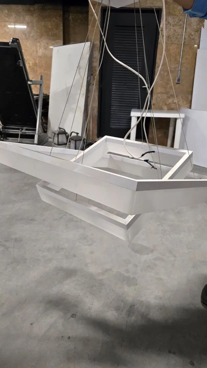 لوستر مربعی مدرن|لوستر و چراغ آویز|گرگان, |دیوار