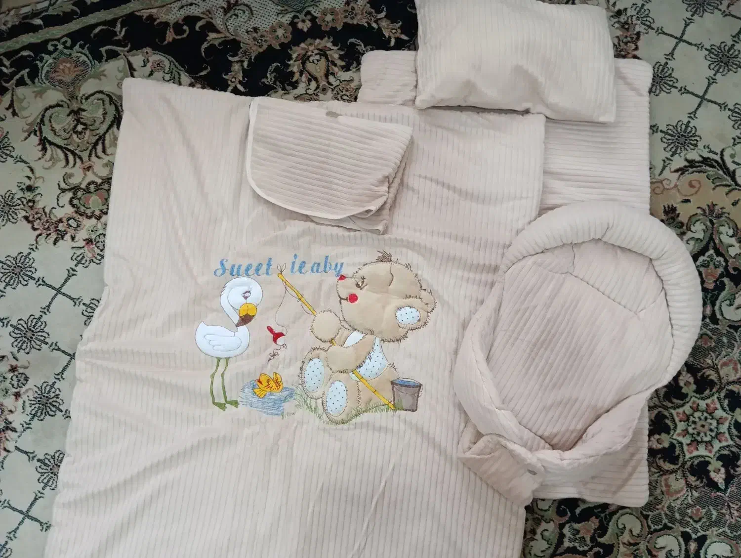 سرویس خواب نوزادی طرح تدی|رختخواب، بالش، پتو|رامسر, |دیوار