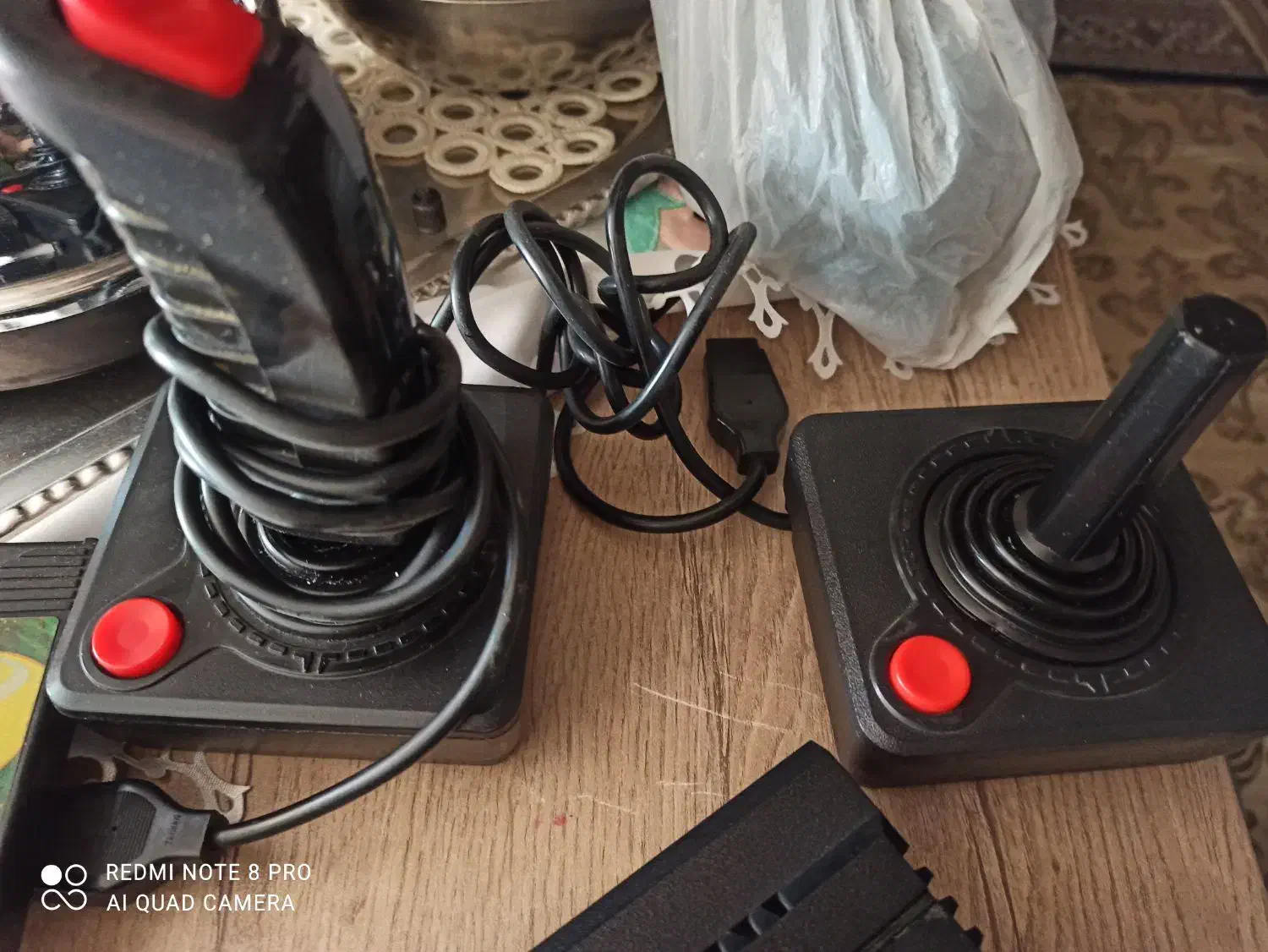 آتاری برقی کلکسیونی دو دسته سالم،بالوازم جانبی|کنسول، بازی ویدئویی و آنلاین|قزوین, |دیوار