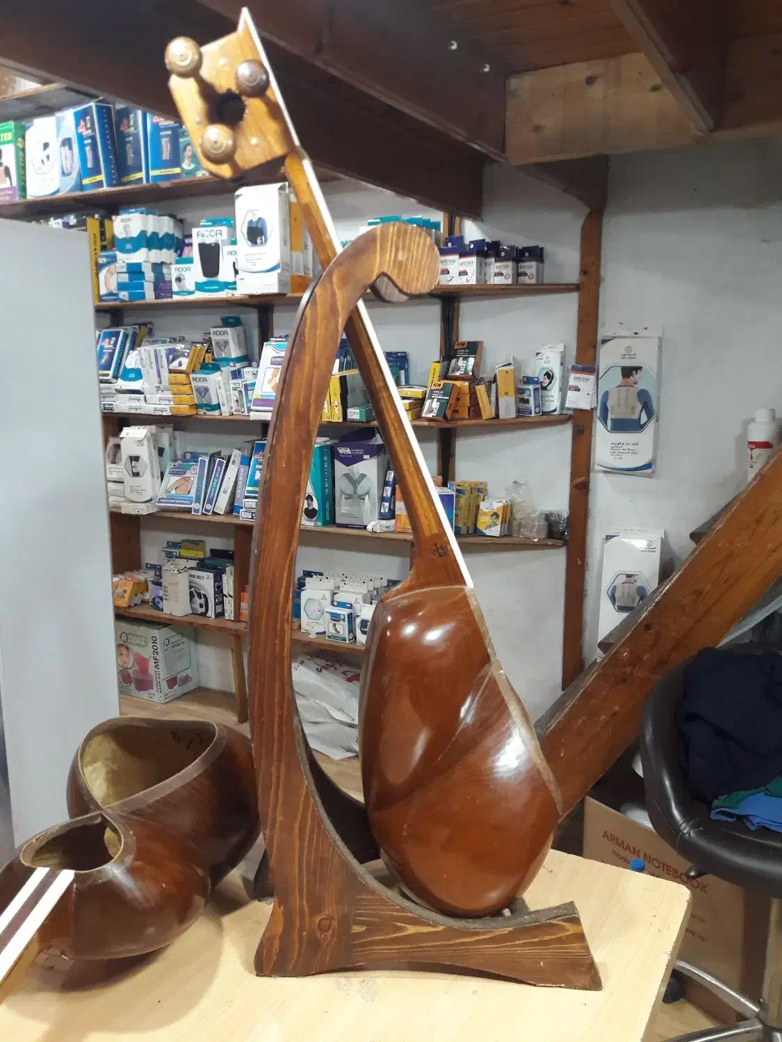 تار حرفه ای رامین علیاری قدیمی|سازهای سنتی|بندر انزلی, سی متری|دیوار