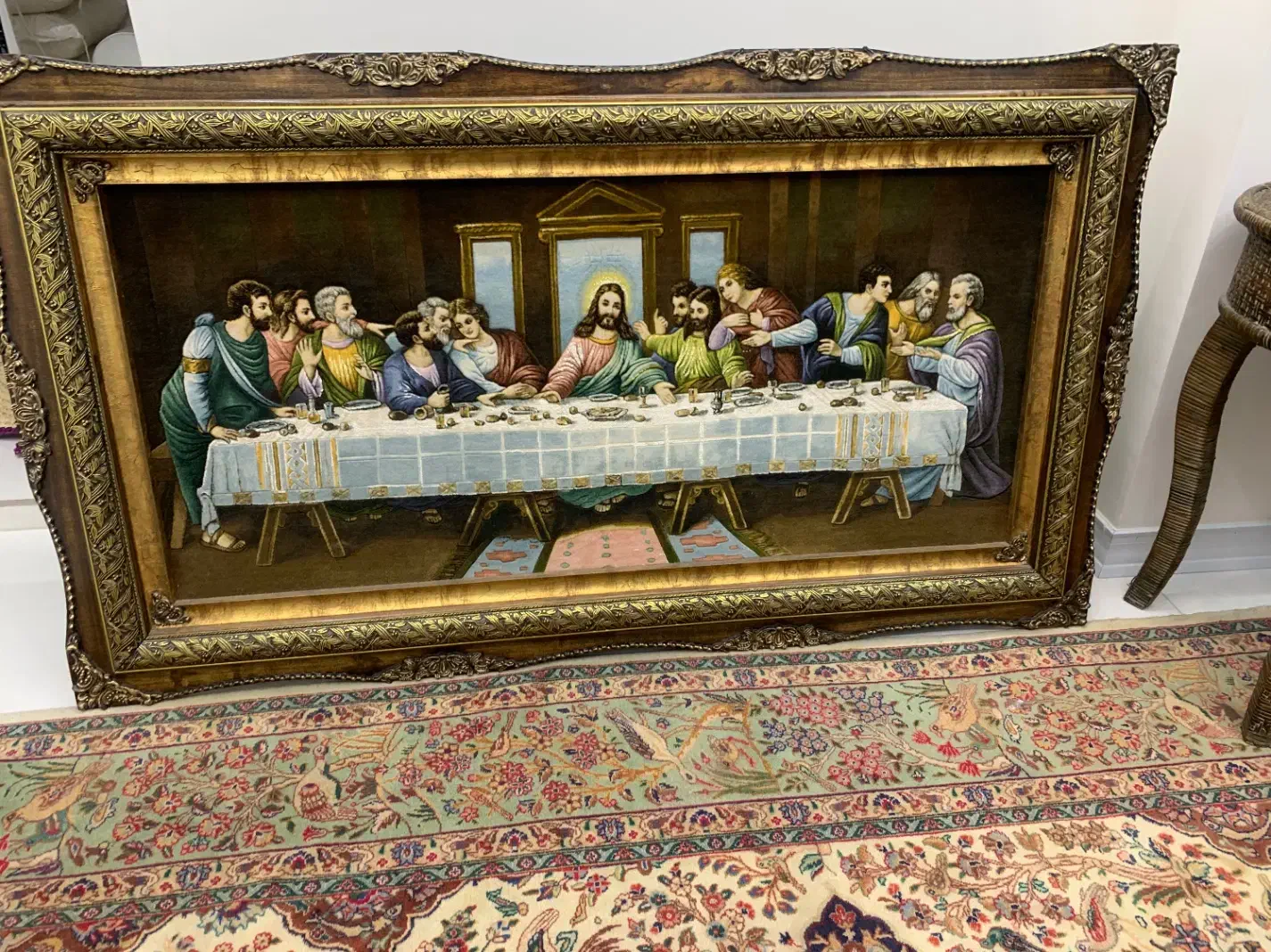 شام آخر برجسته|تابلو فرش|تهران, والفجر|دیوار