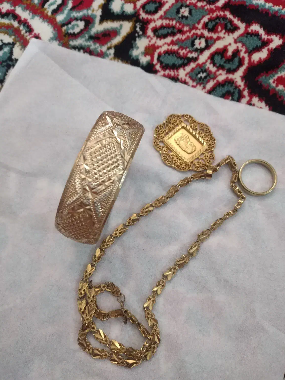 دستبند گردن بند طلا روس|بدلیجات|دورود, |دیوار