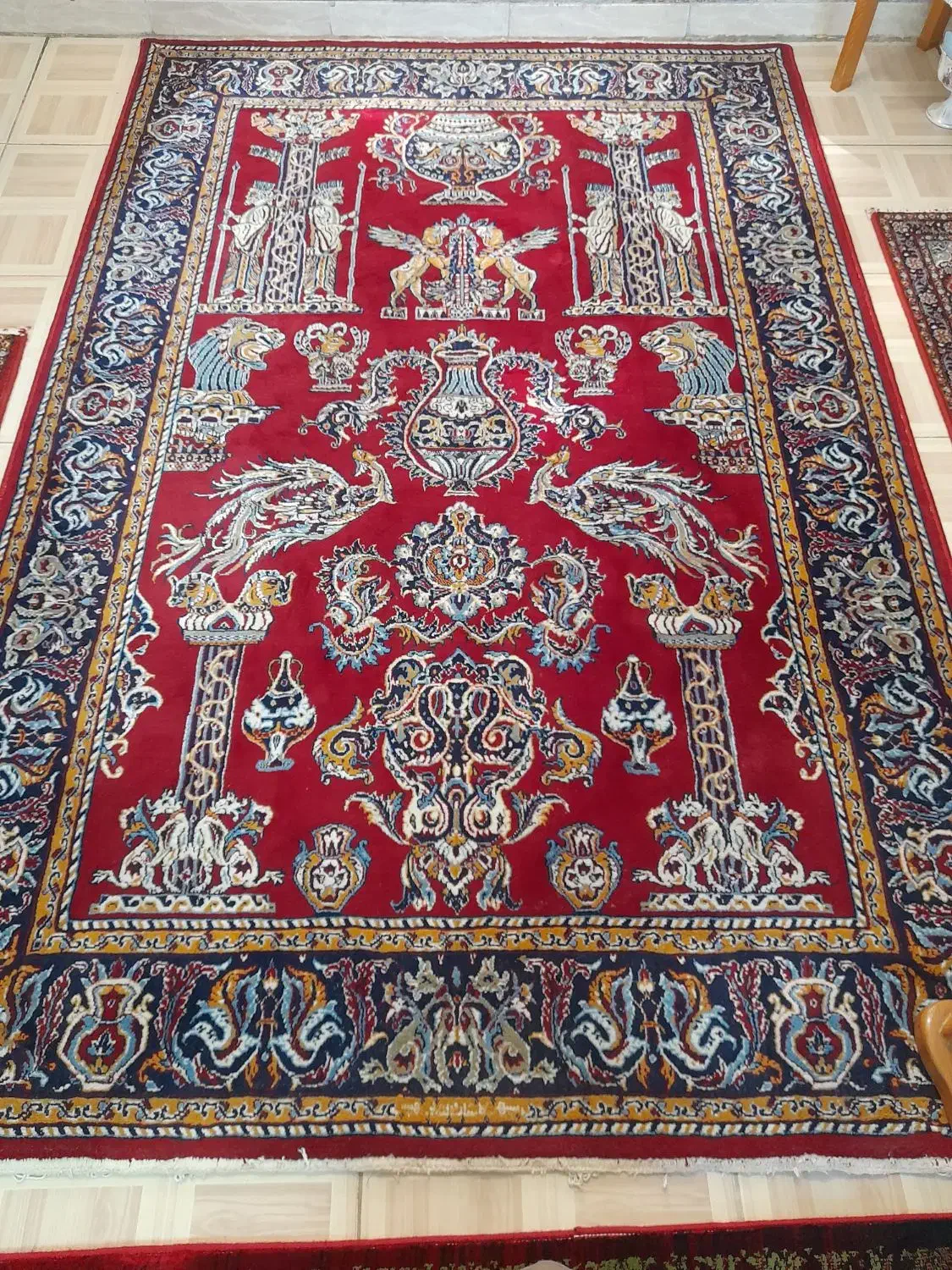 فرش ۴متری کاشان|فرش|لاهیجان, شهرک فرهنگیان|دیوار